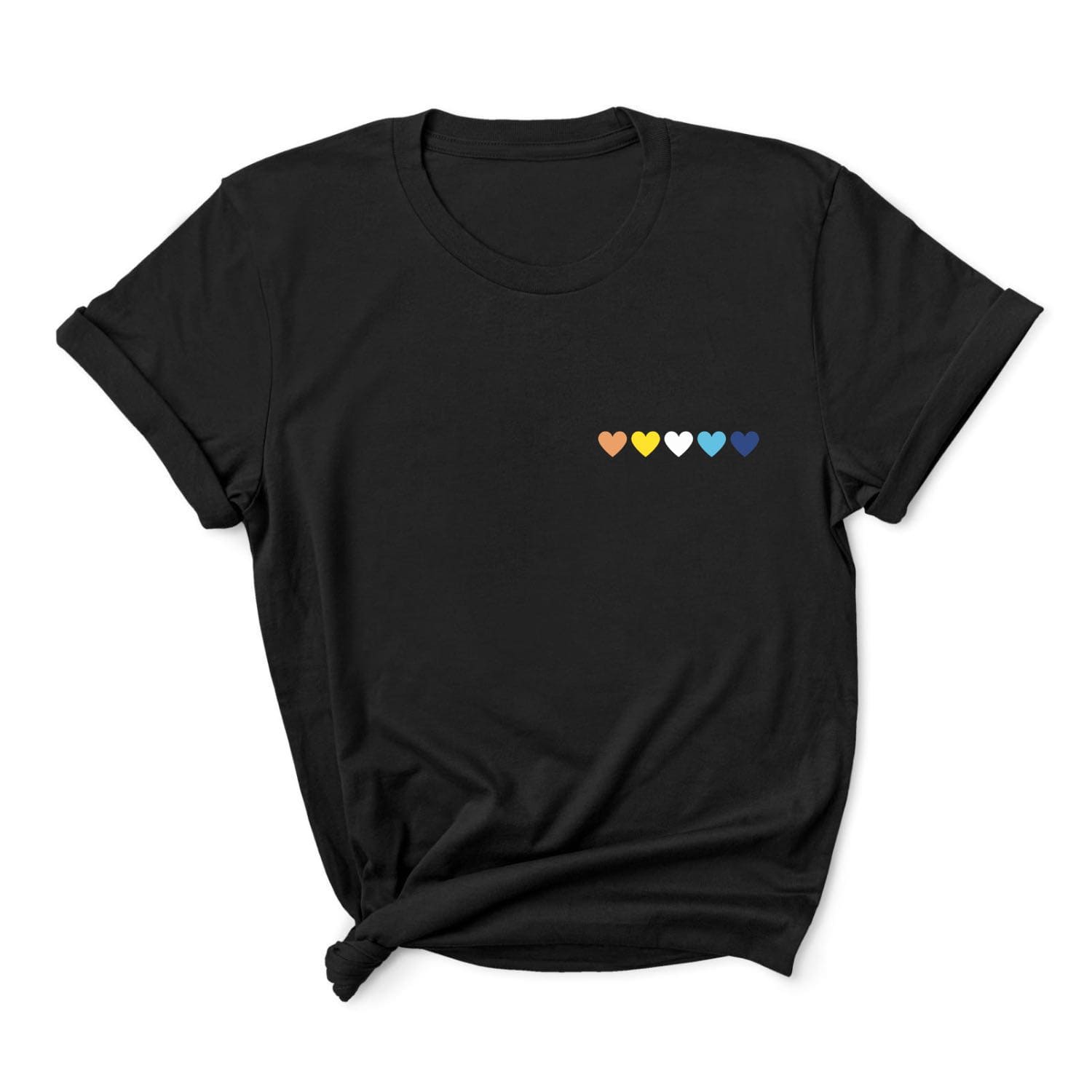 Aroace hearts pride t-shirt