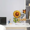 (US Local)Special Shape Sunflower Moon Diamond Painting Desktop Decorations for Home Decor