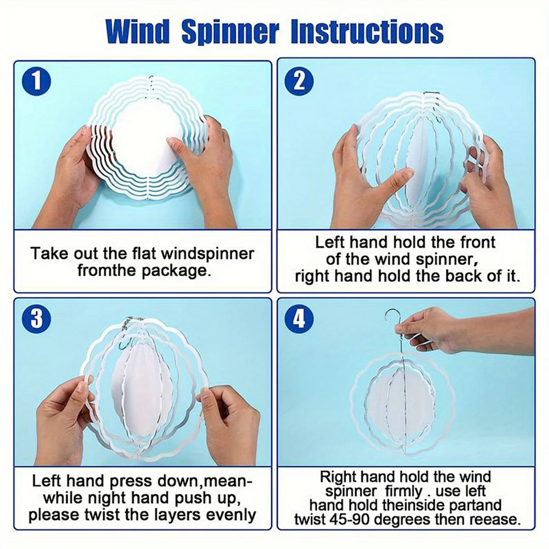 3D Hanging Wind Spinner 360 Degree Rotating 10-Inch Garden Wind Spinners Hanging Wind Catcher Art Gift for Home Garden Halloween Christmas (Phoenix)