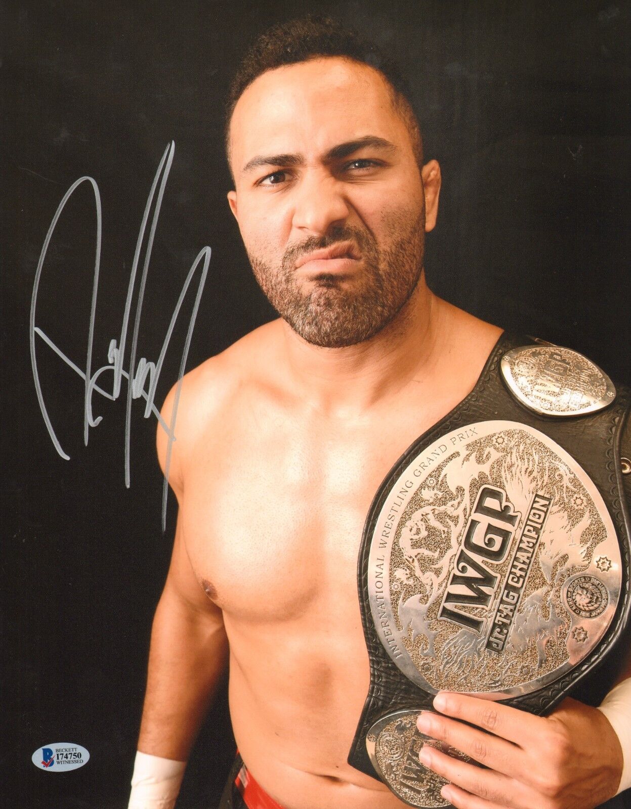 Rocky Romero Signed 11x14 Photo Poster painting BAS Beckett COA New Japan Pro Wrestling NJPW WWE