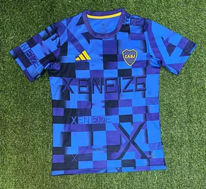 2025/2026 Boca Juniors Pre Match Training Uniform Blue Football Jersey 1:1 Thai Quality