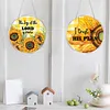 uk.everydayedeals 4Pcs Mini DIY Diamond Painting Hanging Ornaments - Sunflower