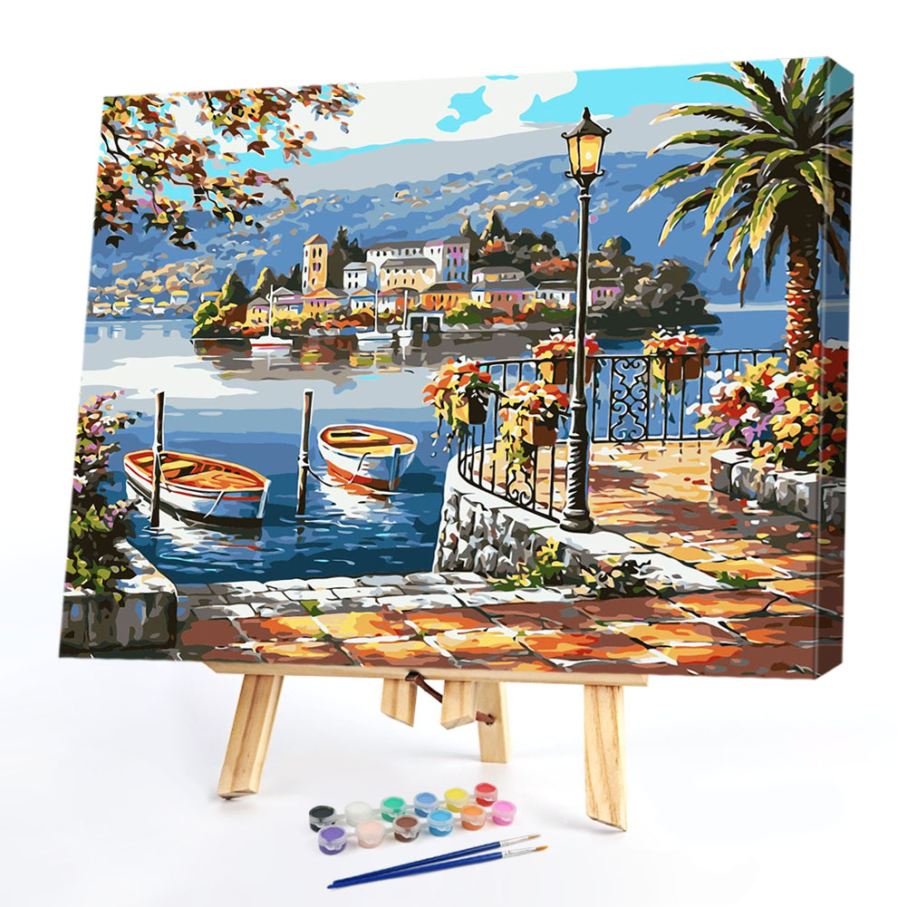 

40*50CM Paint By Numbers-Seaside Scenery, 501 Original