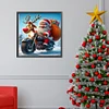 Diamond Painting-DIY Full Round Drill Motorcycle Santa(40*40CM）