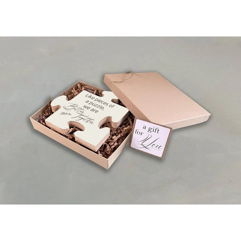 New Unique Wooden Puzzle Module Gift For Workers Friendship Creative Festival Heartfelt Office Colleague Gift