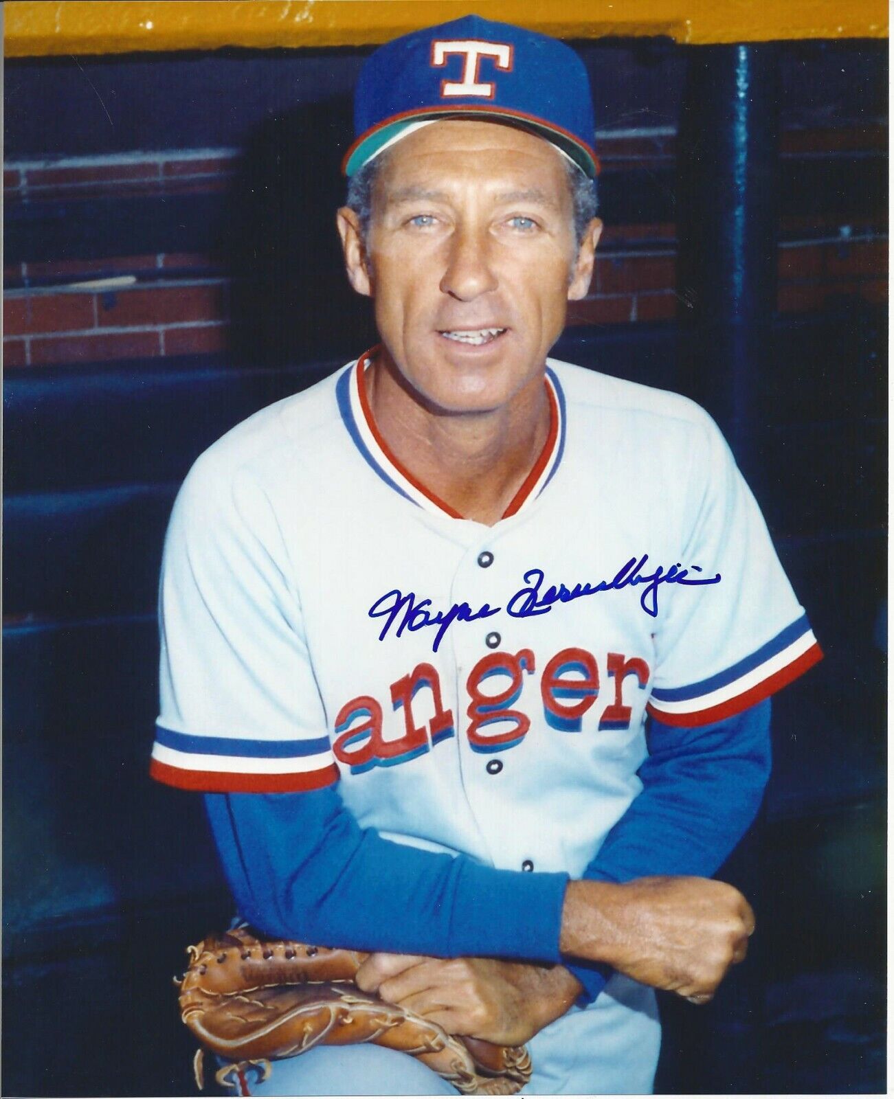 Wayne Terwilliger Autographed 8x10 Texas Rangers#8