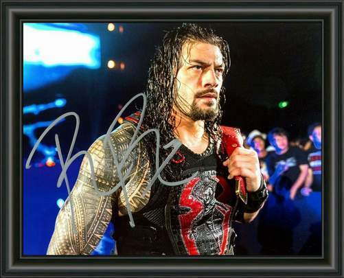 ROMAN REIGNS - WWE - WWF - WRESTLING - A4 SIGNED Photo Poster painting POSTER -  POSTAGE