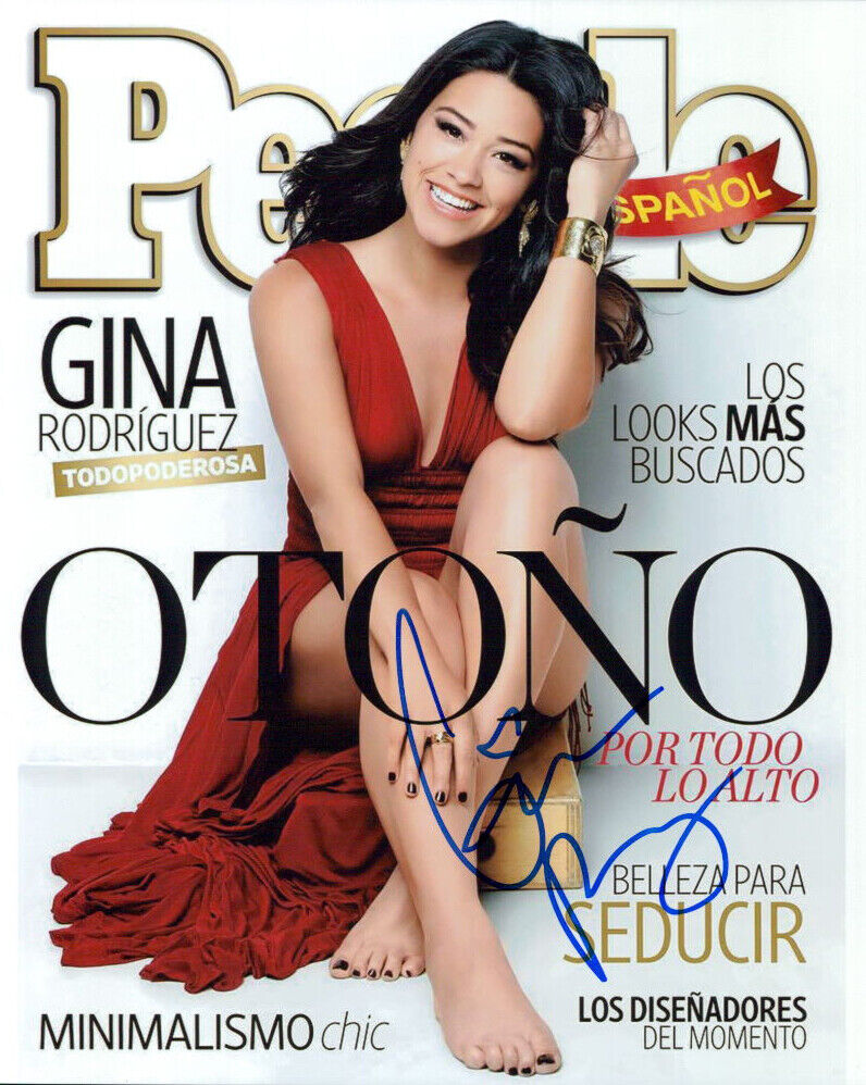 Gina Rodriguez signed authentic 8x10 Photo Poster painting COA