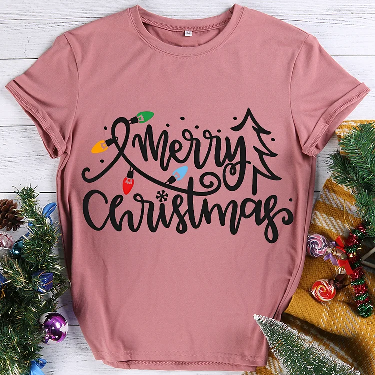 Merry Christmas Round Neck T-shirt