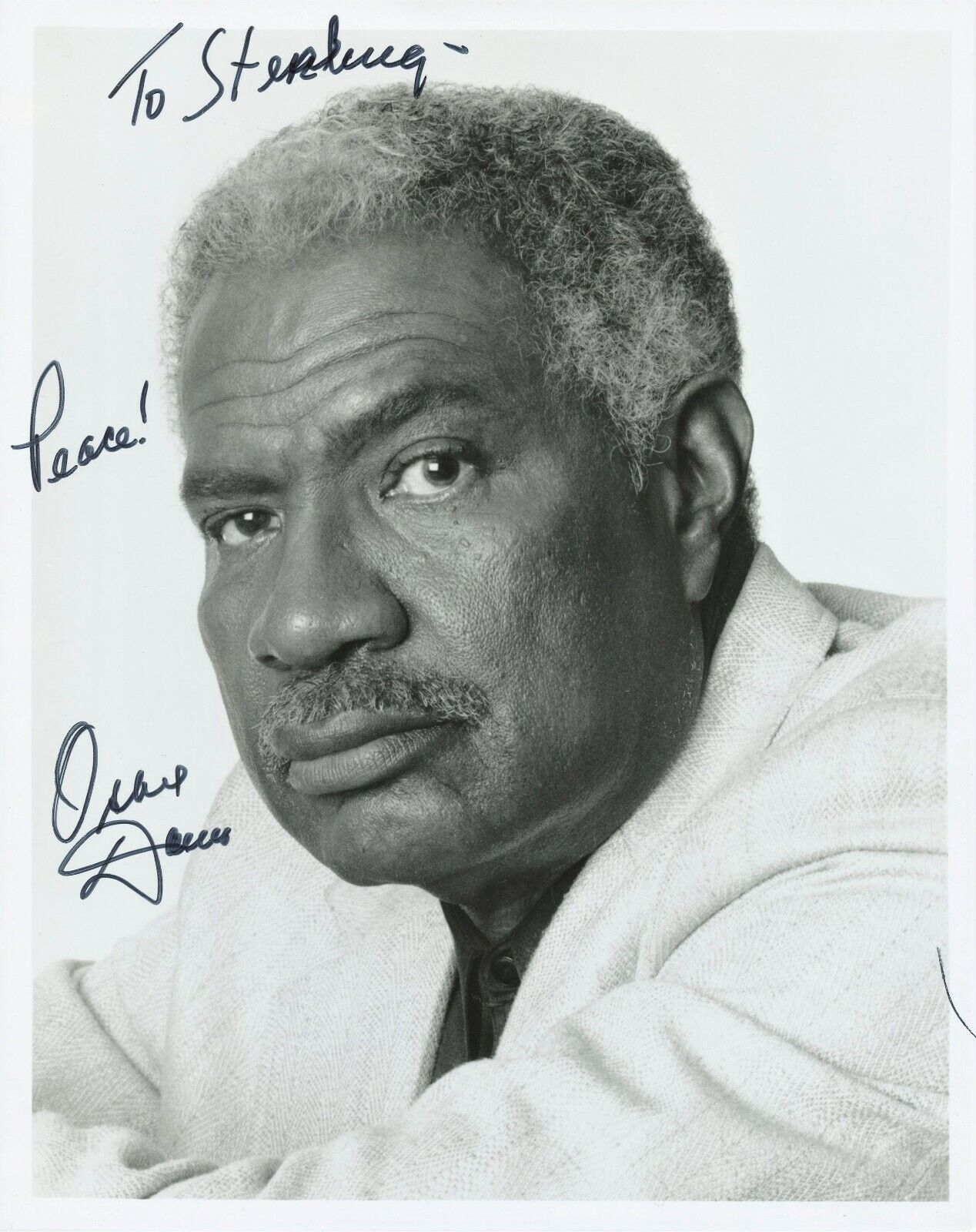 OSSIE DAVIS Signed Photo Poster painting