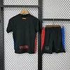 2024/2025 Barcelona  x Travis Scott Collab Away Black Advertising Football Shirt 1:1 Thai Quality Kids Size