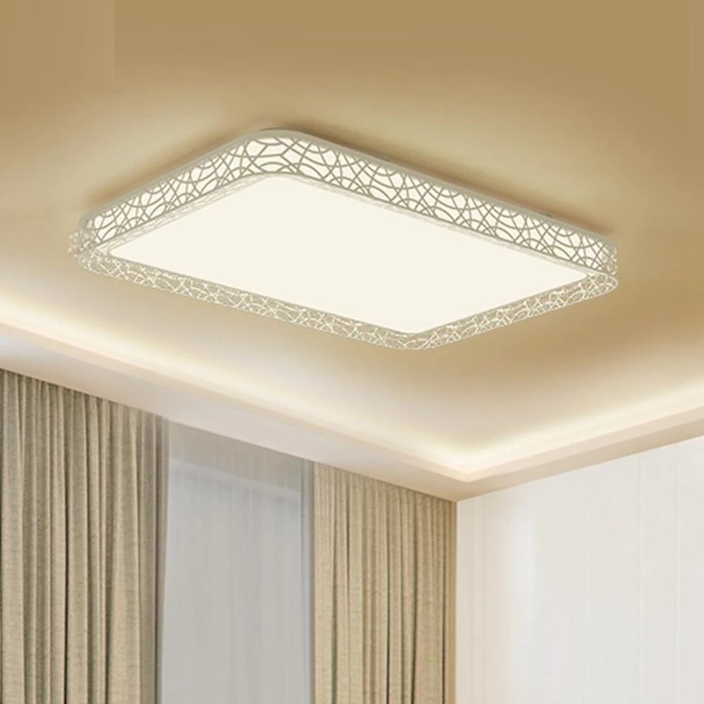 D07Yl 110W Rectangle Style Hollow LED Ceiling Light Pro For Mihome APP Remote Night Light