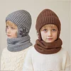 Ensemble bonnet et &eacute;charpe chauds d'hiver pour enfants