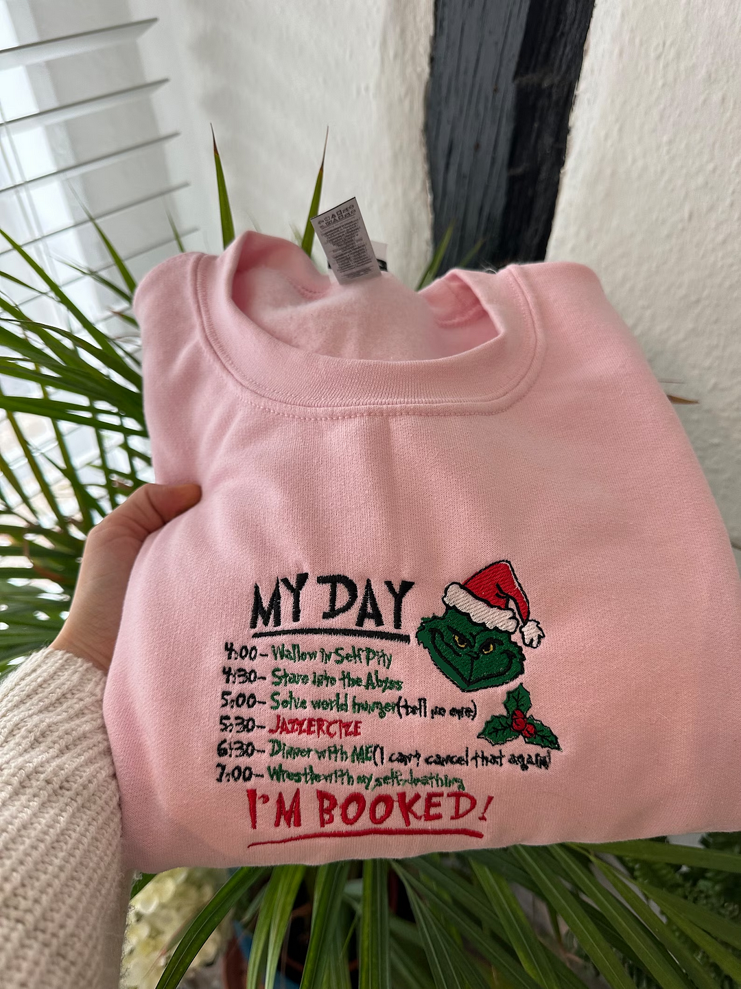'My Day Is Booked' Christmas Sweatshirt