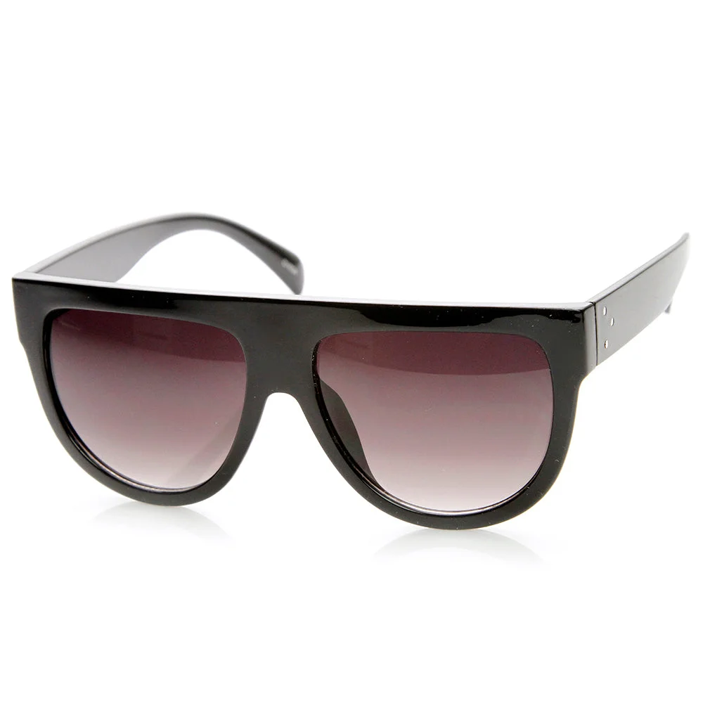 Large Oversized Flat Top Teardrop Frame Aviator glasses