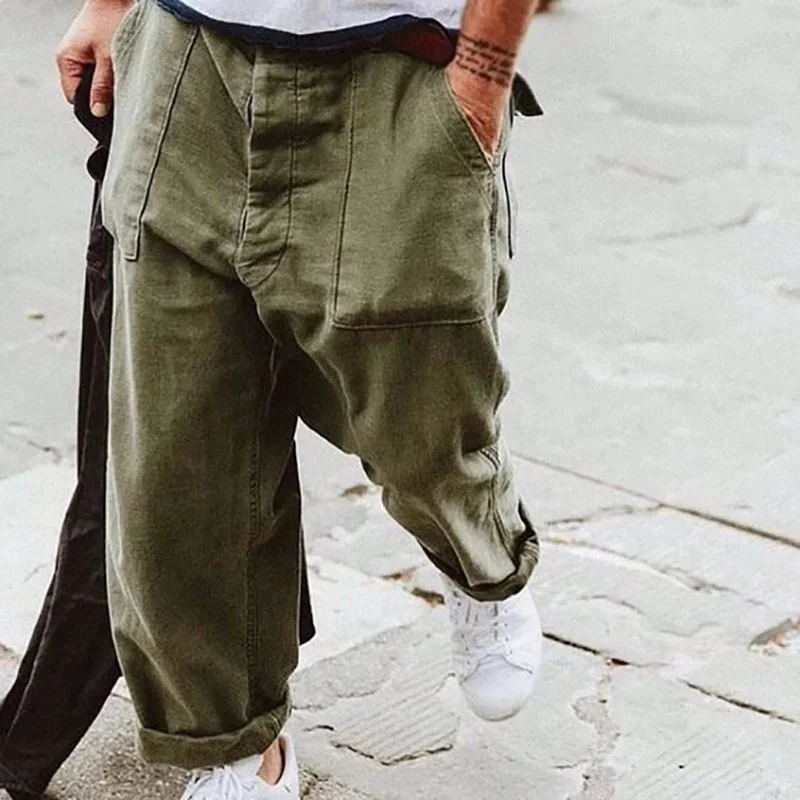 Men's loose and slim trendy trendy all-match trousers