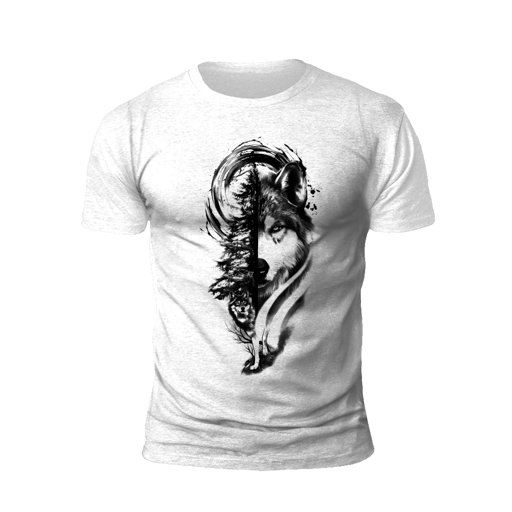 Symphonic Canine: The Wolf's Melodic Roar T-shirt
