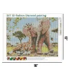 Elephant And Giraffe  | Full Round Diamond Painting Kits