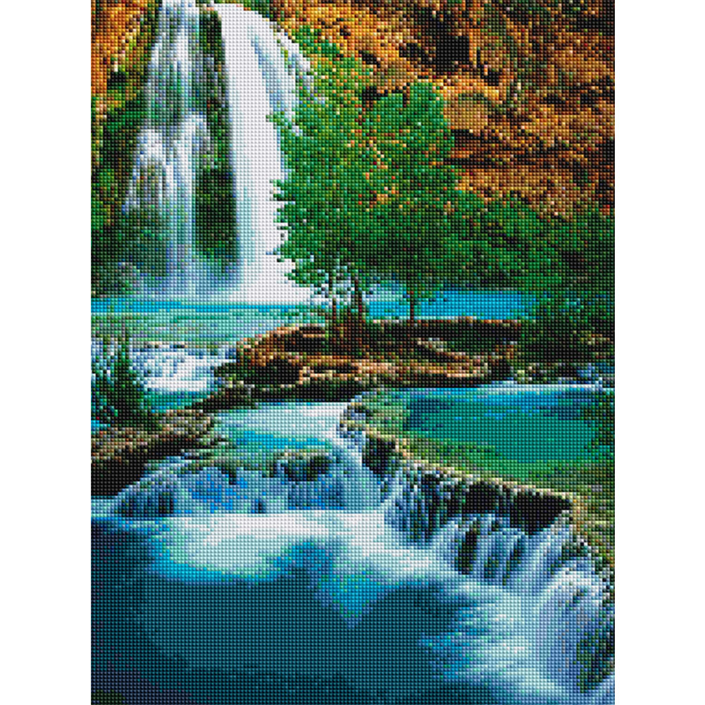 

40*50CM - Square Drill Diamond Painting - Waterfall, 501 Original