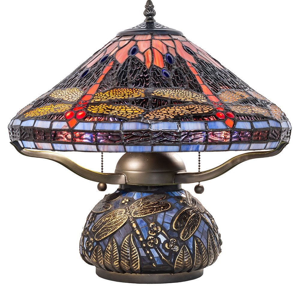Dragonfly Cone 16" Table Lamp