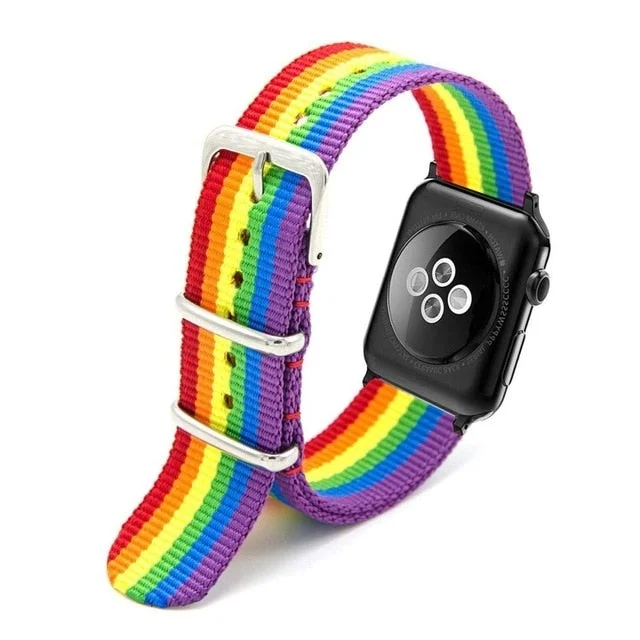 Apple Watch Woven Nylon Buckle Watchband