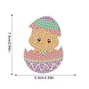 8Pcs DIY Easter Egg Chicken Diamond Painting Fridge Magnets
