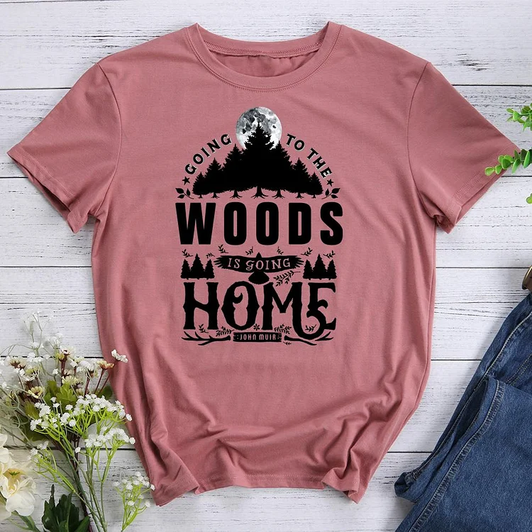 PSL Going To The Woods Is Going Home Hiking Tee-010917