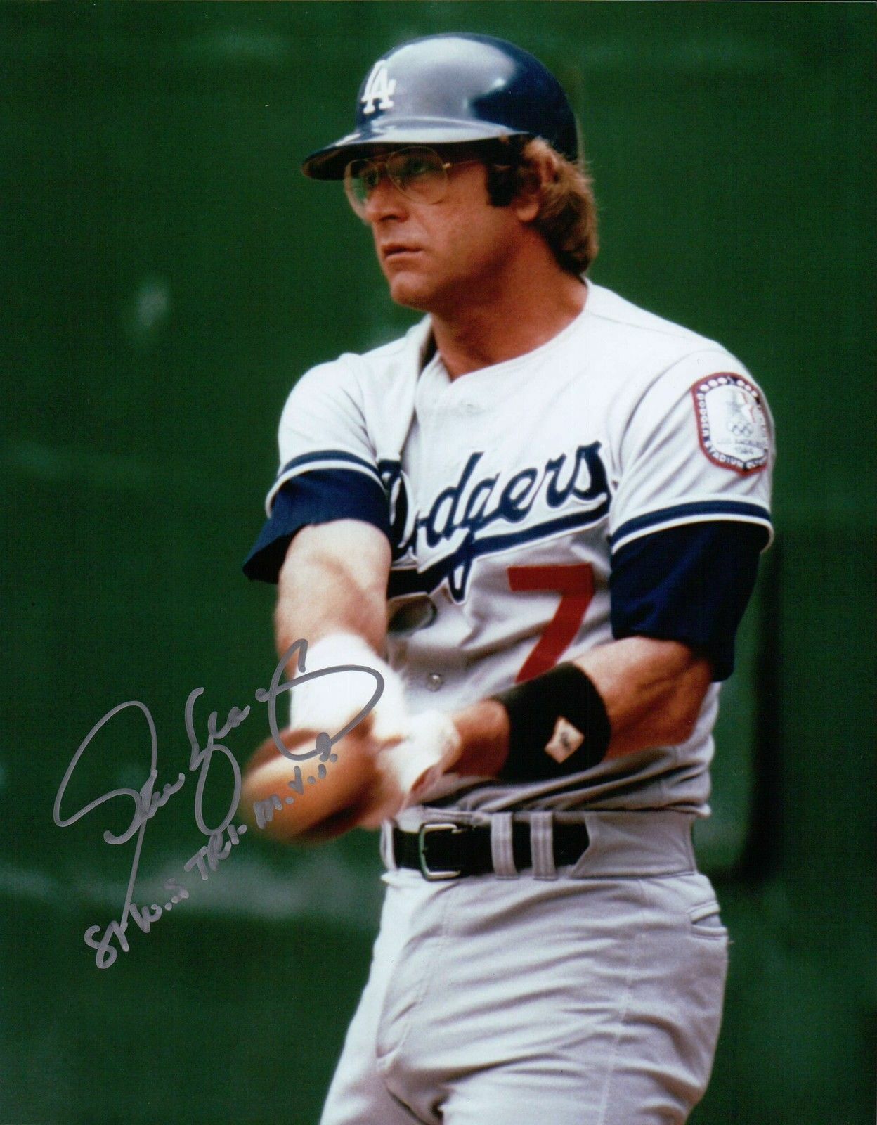 Steve Yeager Signed 8X10 Photo Poster painting Autograph 81 WS Tri-MVP