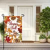 DIY Diamong Painting Double Sided Drills Garden Flags Outdoor Decor Holiday Garden Decorations Kit(Happy Fall)