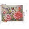 Fleur colibri-plein carr&eacute; diamant peinture-50 * 40cm