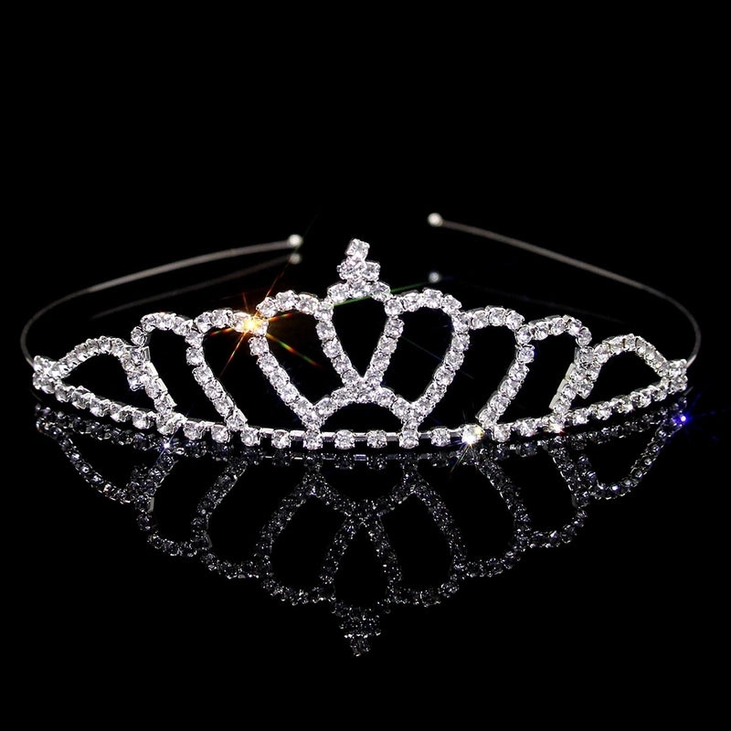 Women’s Elegant Glam Bridal Crown Metal Plating Inlay Artificial Pearls Rhinestones Crown