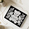 DIY Pearl Painting Love Bear for Home Wall Decor with Frame(20x30cm)