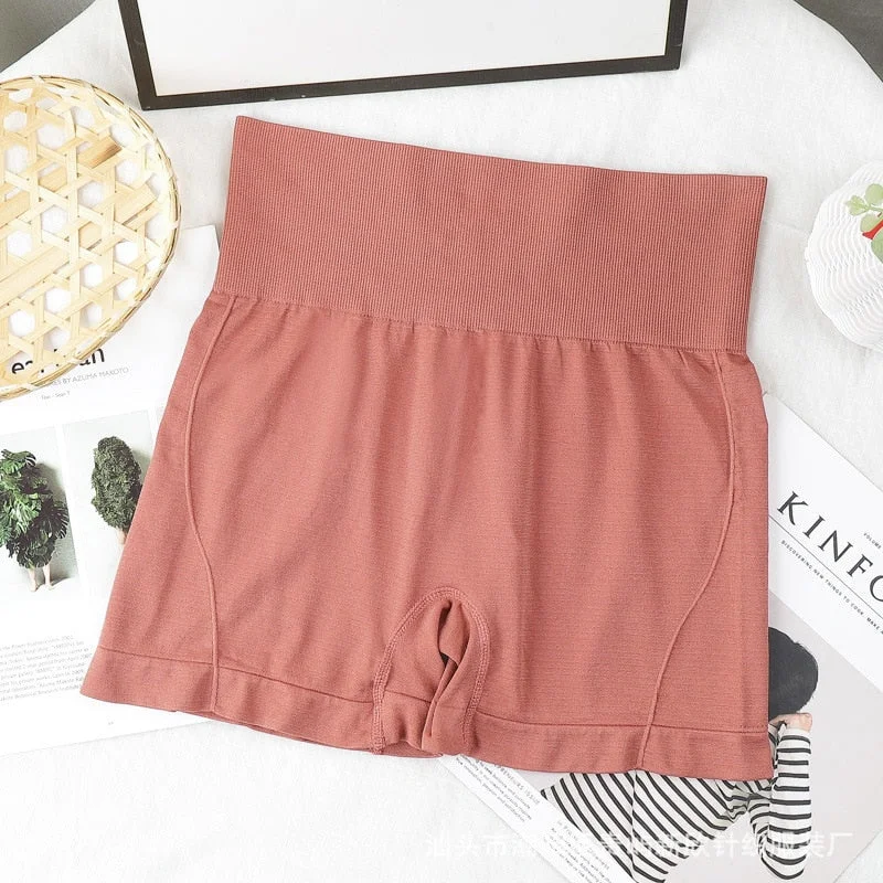 Seamless Panties Shorts Women Sexy Boxer Safety Underpants Female Cotton Breathable Briefs Slimming High Waist Ladies Lingerie