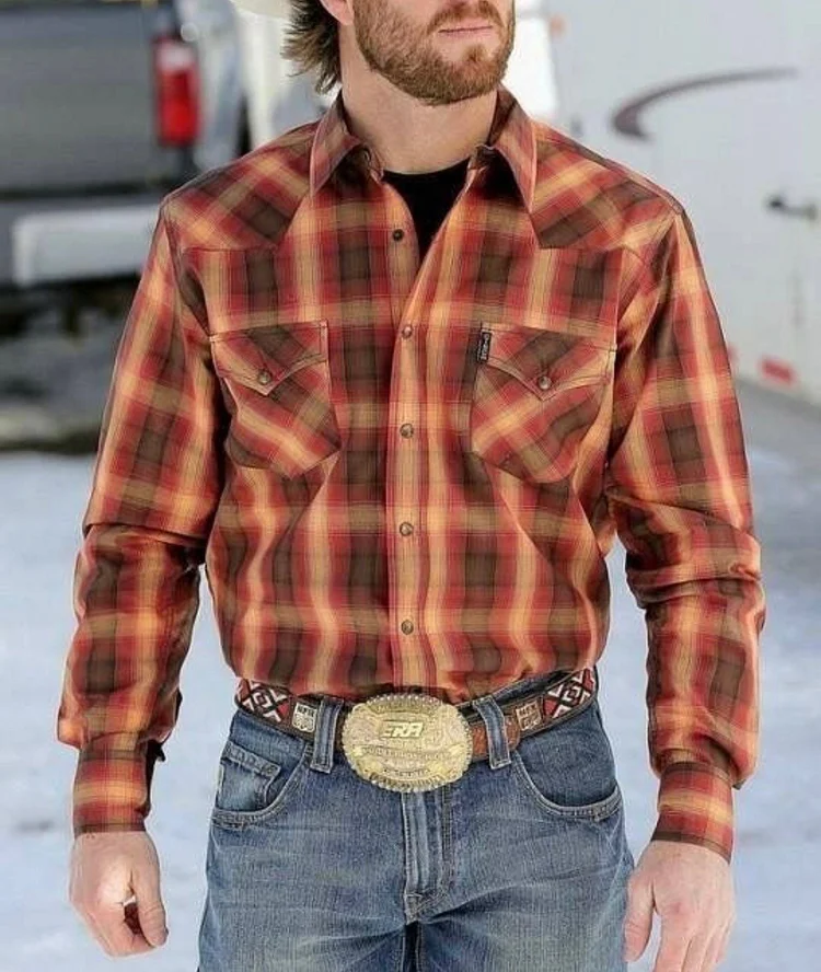 Men's Plaid Print Shirt