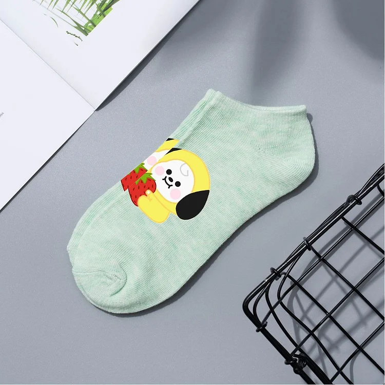 BT21 Fruit Baby Cute Candy Color Socks