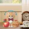 uk.everydayedeals DIY Diamond Painting Acrylic Bobble Head Decoration - Cat Foods