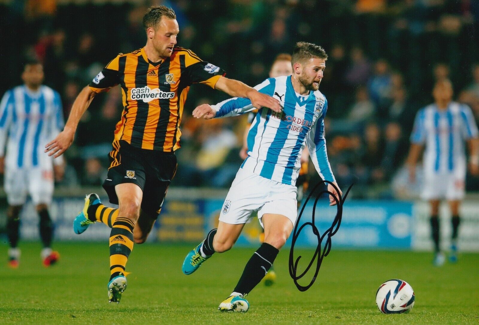 David Meyler Hand Signed 12x8 Photo Poster painting - Hull City - Football Autograph.