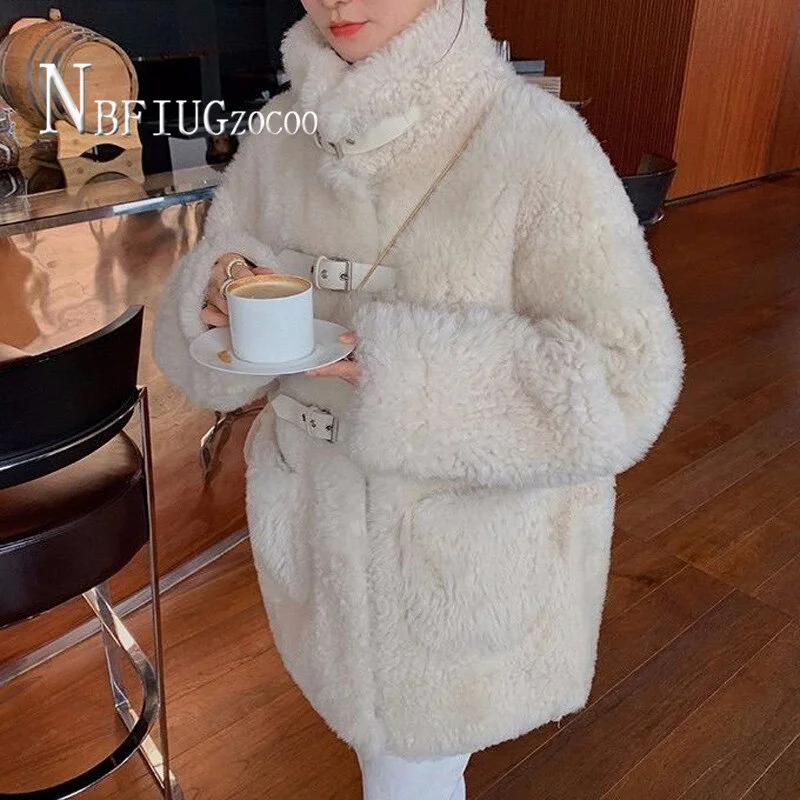 2020 Winter Thick Imitation Lambswool Women Coat Warm Plus Size Female Overcoat