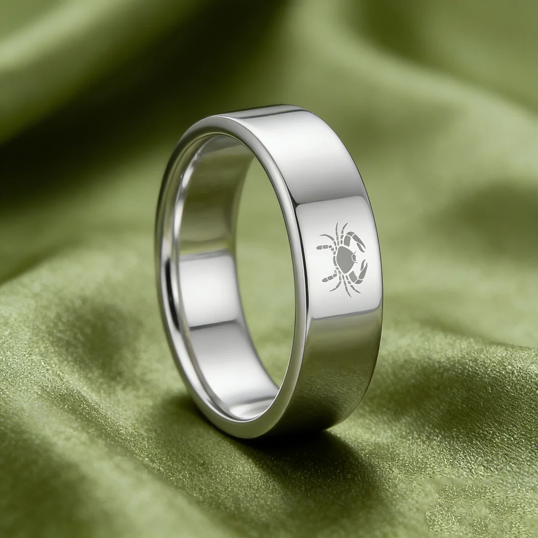 Wedding Fashion Cancer Tungsten Rings and Flat Sliver Bands Edge Comfort Fit for Men and Women 4MM 6MM 8MM