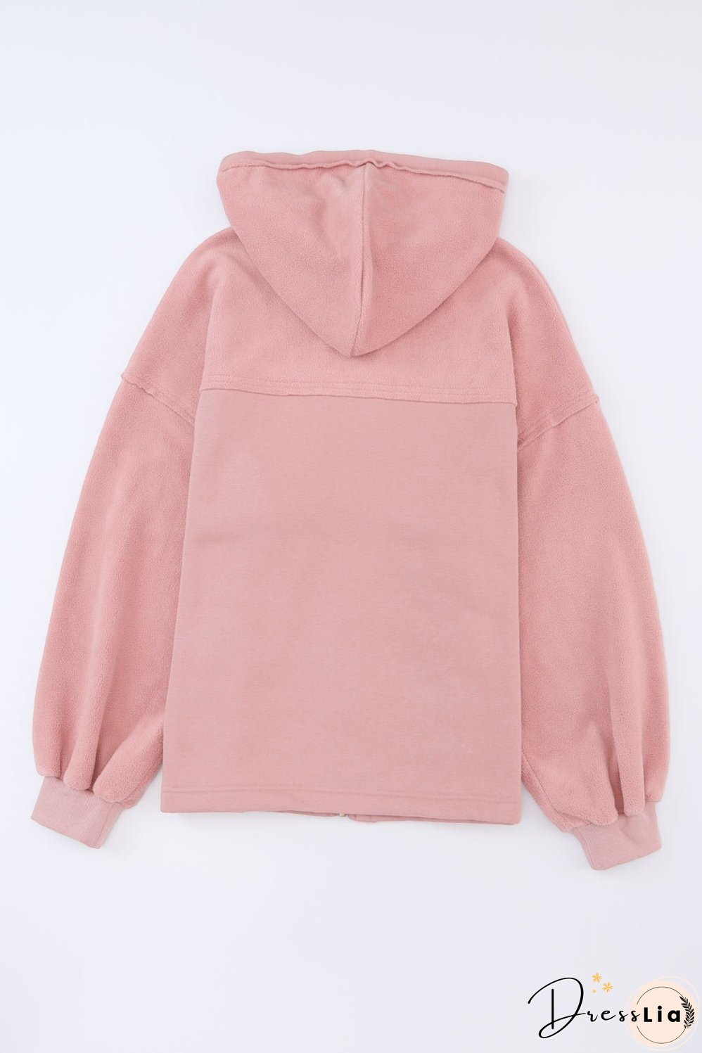 Flap Pocket Drawstring Hood Jacket