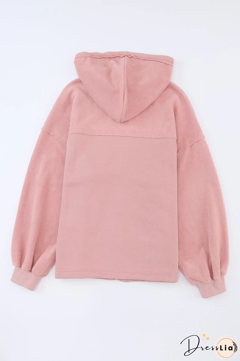 Flap Pocket Drawstring Hood Jacket