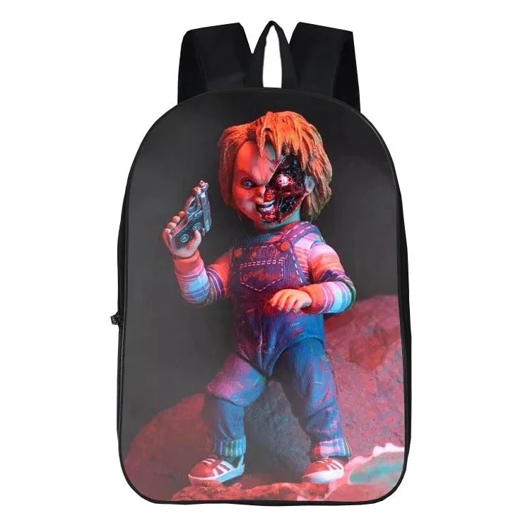 Mayoulove Child's Play Chucky Horror Movie #10 Backpack School Sports Bag-Mayoulove