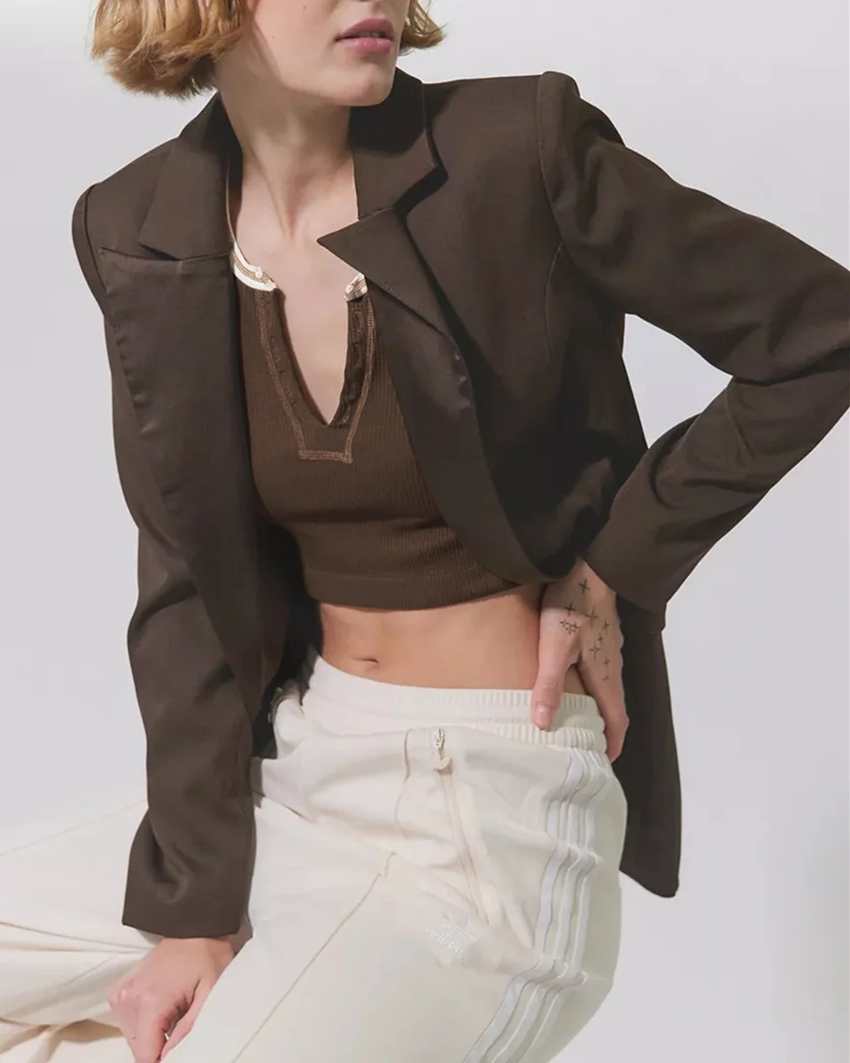 Girl Summer Slim Ultra Short Sexy Babes Top Knitted Thread Spring Autumn Bottom T-Shirt