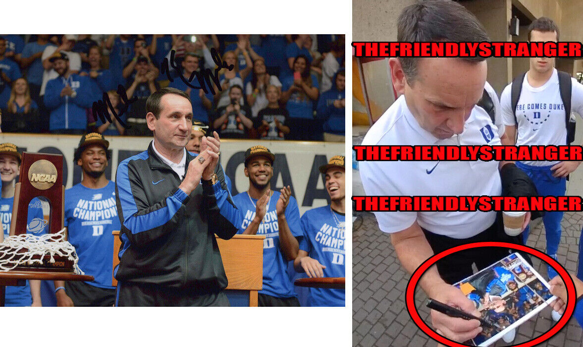 MIKE KRZYZEWSKI signed DUKE BLUE DEVILS