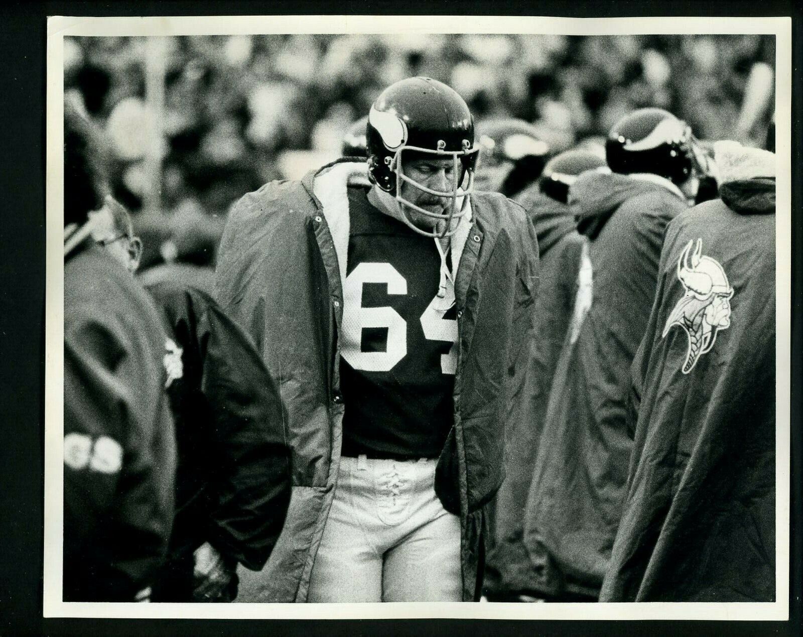 Milt Sunde Super Bowl IX 1975 Press Photo Poster painting Minnesota Vikings