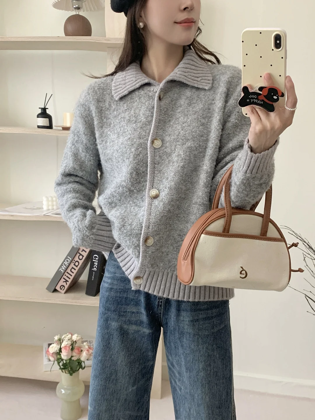 Athvotar Athvotar New Languid Languid Knitted Sweater Jacket For The Women's Autumn/Winter 2025 Languid Collar Knitted Shirt