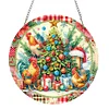 Diamond Painting Acrylic Christmas Tree Chicken Diamond Art Pendant Wall Decor