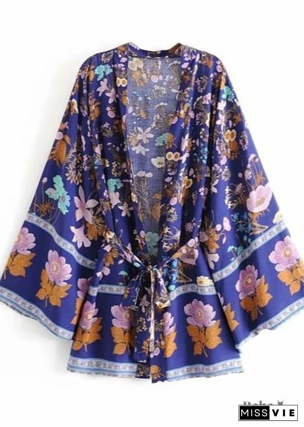Women's Chic Violetta Boho Kimono - Purple Dress