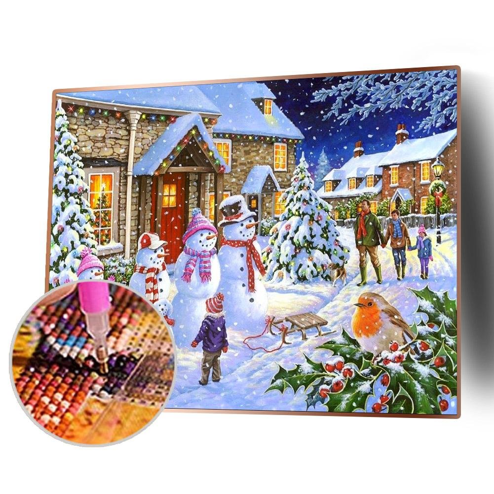 Christmas Full Round Diamond Painting(40x50cm)