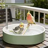 Automatic Parrot Bathtub with Circulating Shower System Parrot Bath Shower for African Grey Cockatiel Conure Budgie Lovebird